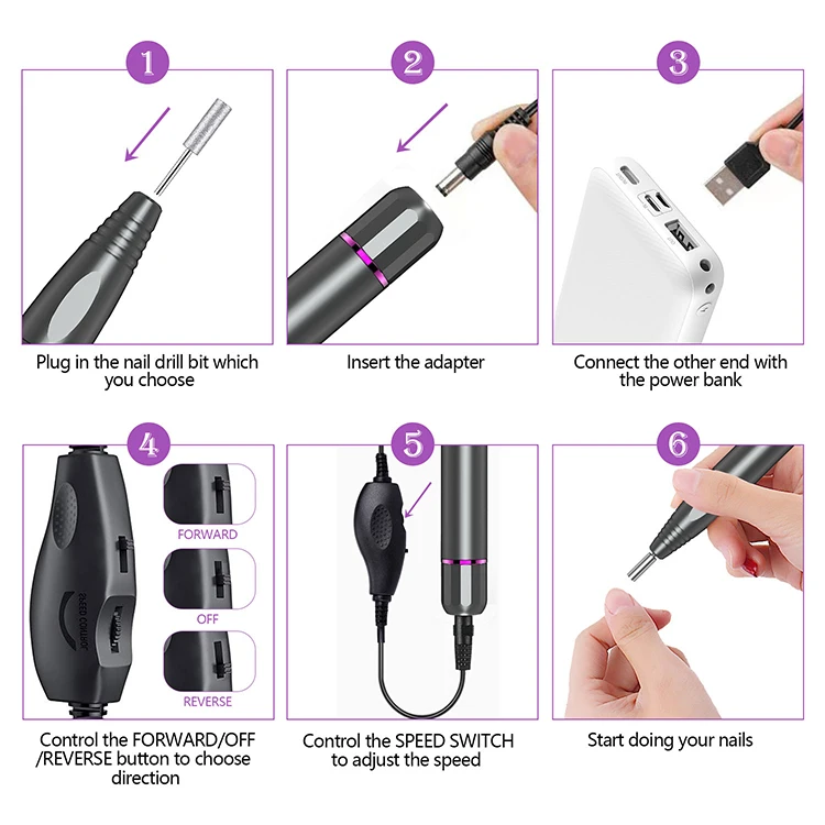 Factory Portable Nail Drill Electric Portable Manicure Pedicure Tools DIY Acrylic Nails Polishing Machine 6.jpg
