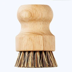 Natural Wood Cleaning Brush Dish Washing Brush Tool Wooden Dish Scrubber Brush