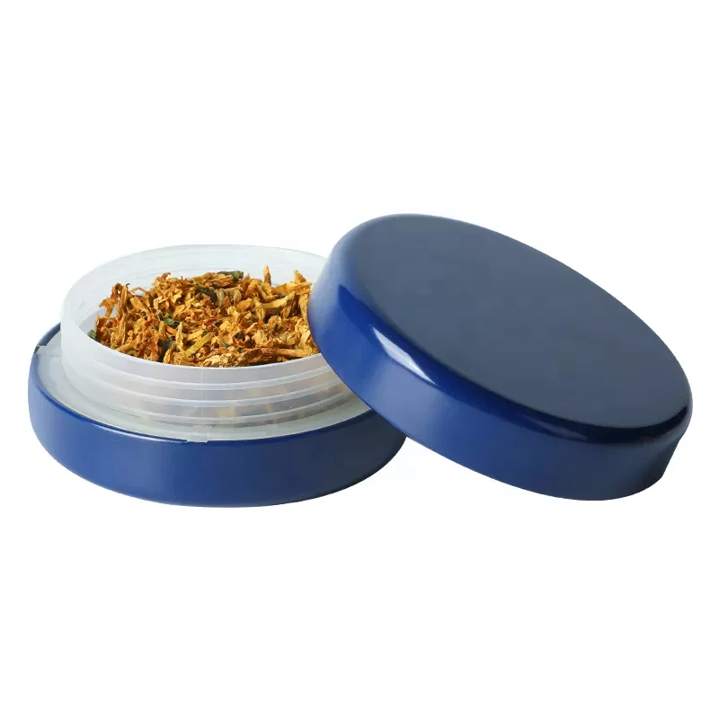 UKETA Wholesale Custom Airtight Storage Packaging Round Child Proof Tin Can Packing New Style Child Proof Tin Box