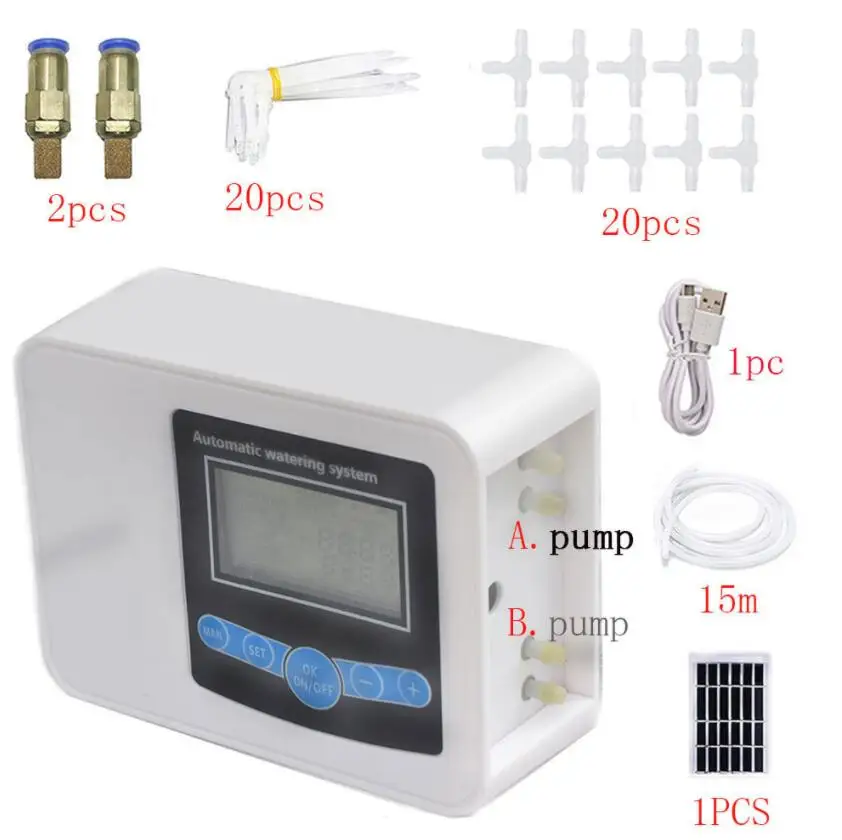 Solar Water Timer Programmable Garden Outdoor Hose Feature Timer With Rain Delay/manual/automatic Watering System