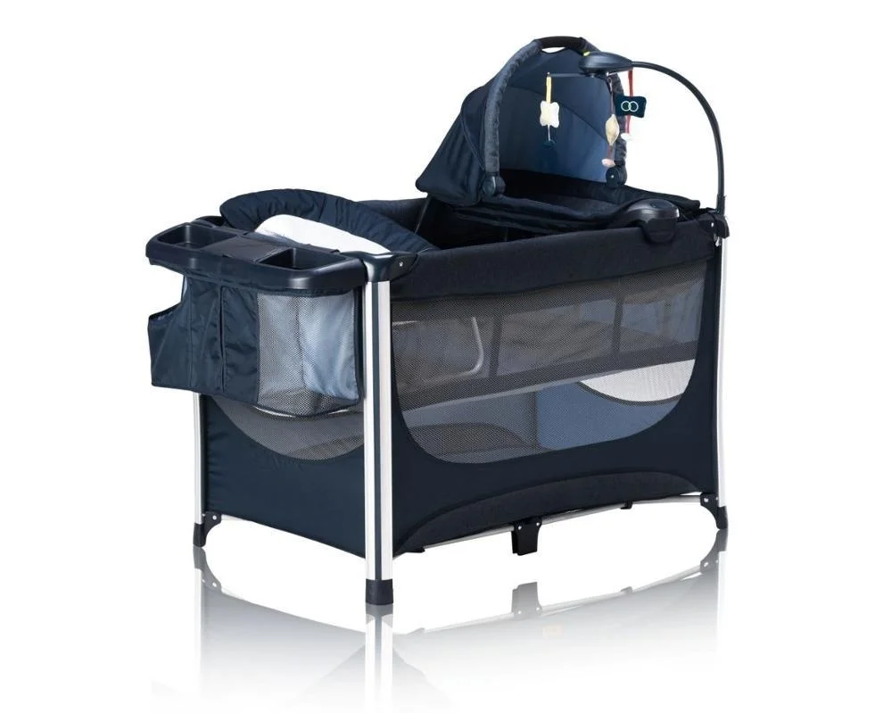 Luxury Modern Metal Foldable Baby Crib Best Seller Travel Bed & Playpen for Bedroom Dining & Hotel Use