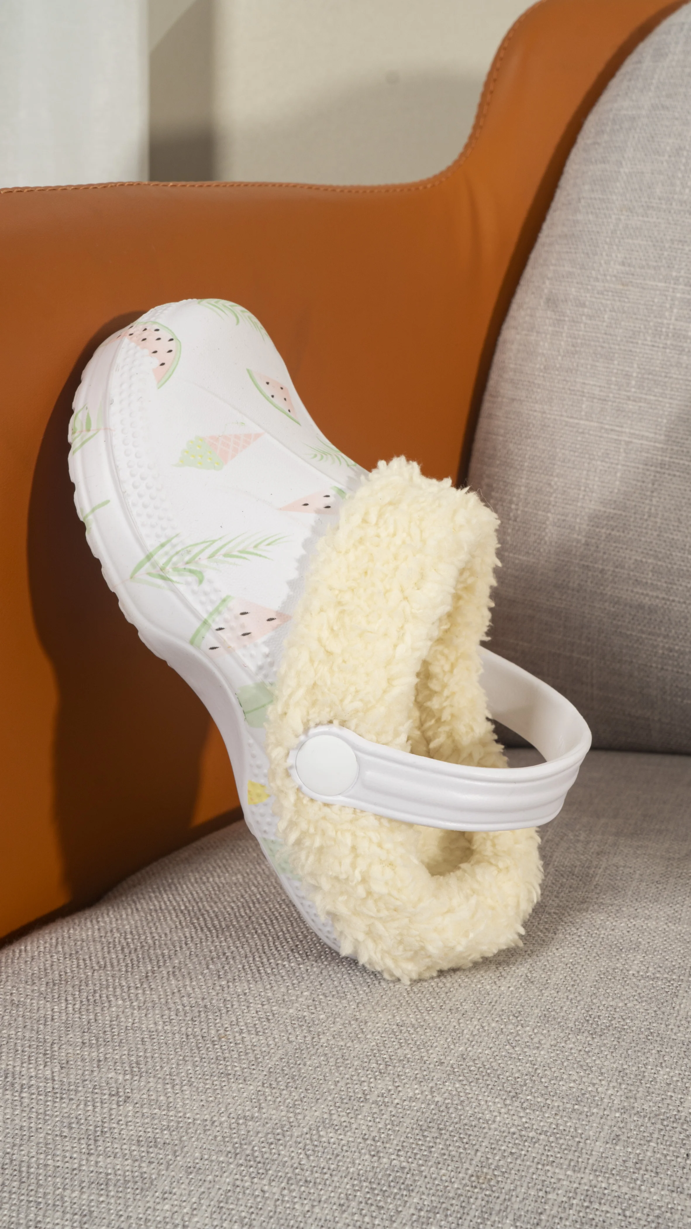 New style crocodile colorful custom fluffy home plush for children winter fuzzy house furry fancy fashion fur slippers