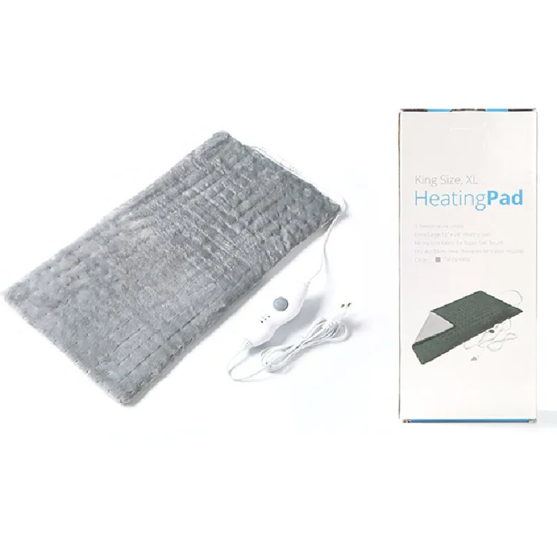 Convenient daily use electric blanket heated back pain and cramps relief washable heating pad