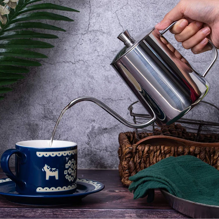 Precise water flow customized color coffee maker tool pot Gooseneck Pour Over Coffee Kettle