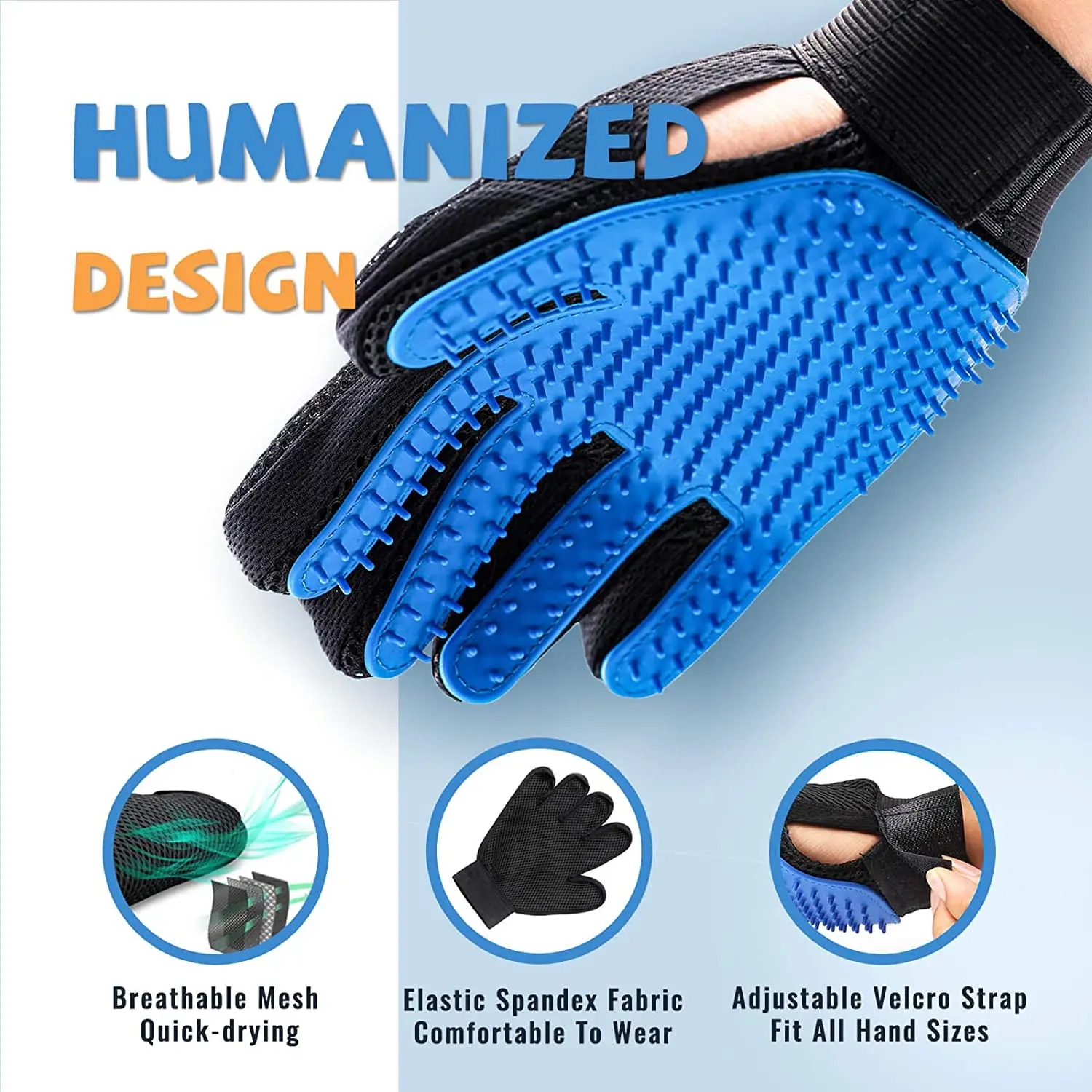 
Wholesale Massage Cleaning Deshedding Brush Cat Hair Remover Brush Dog Pet Grooming Glove 