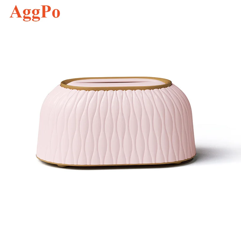 Light Luxury Home Creative Paper Box - Rectangular Tissue Box - for Cute Elegant Bathroom Decor