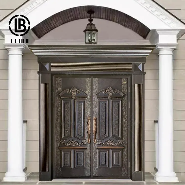 French Advanced fireproof and anti-theft bulletproof cast aluminum door