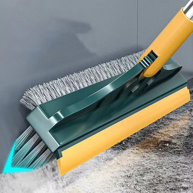 3 in 1 Bathroom Floor Seam Brush Long Handled Hard Bristled Cleaning Brush Bathroom Floor Brush