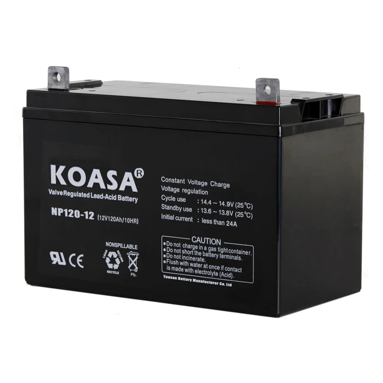 KOASA Export Specialty NP120-12AT AGM Battery 12V 120AH UPS Battery