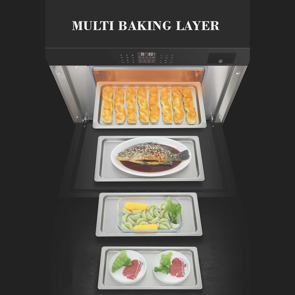 Gexiang Kitchen Pizza Oven Electric Bread Digital Timer Control Built-in Ovens for Baking