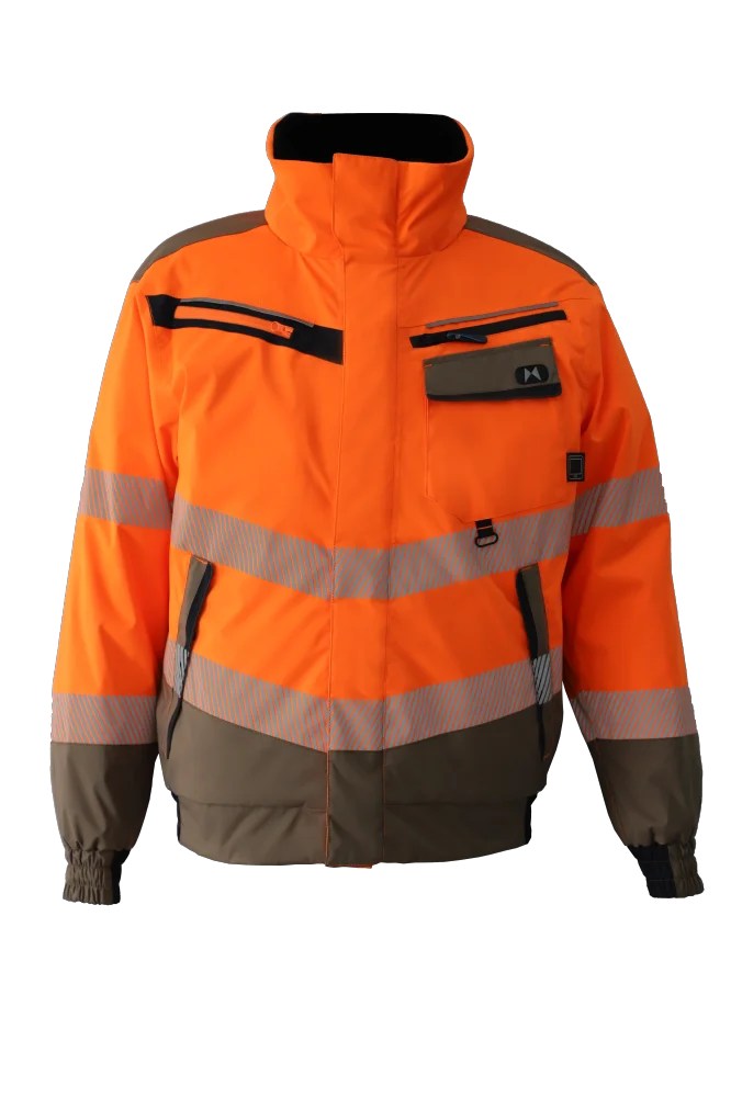 Custom Logo Mens Multi-pocketed Durable Ripstop Waterproof Polyester Company Cargo Workwear Uniform Work Jacket