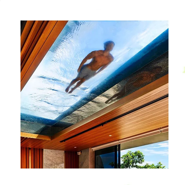 acrylic plexiglass of pool