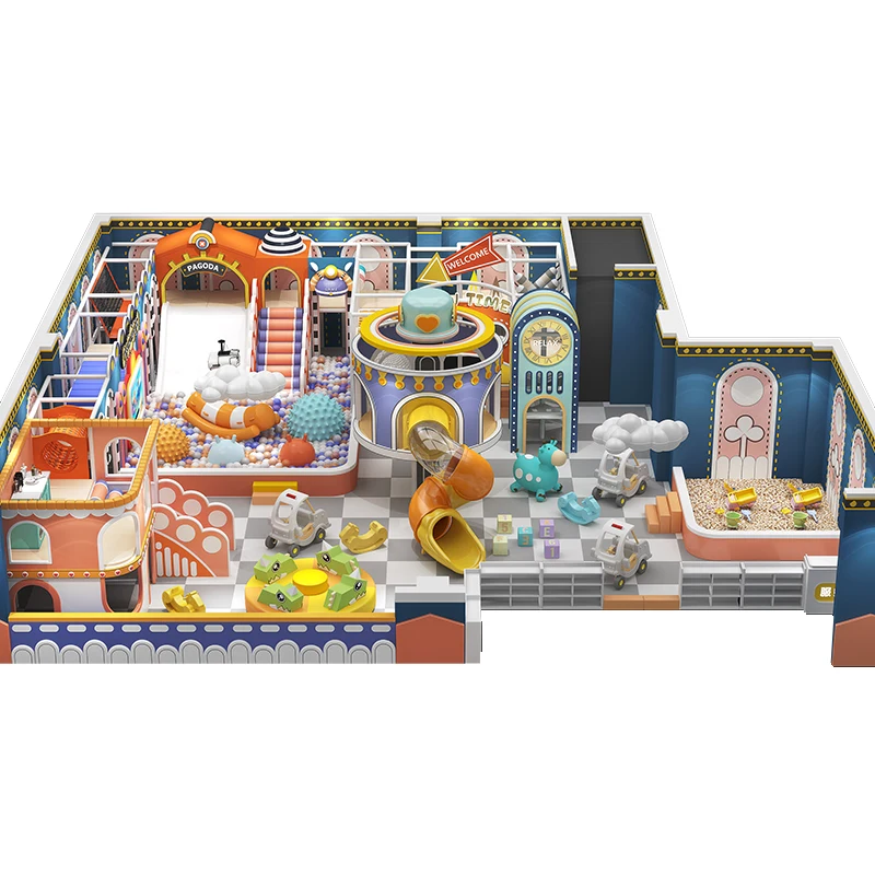 Soft amusement park indoor equipment adventure games for kids