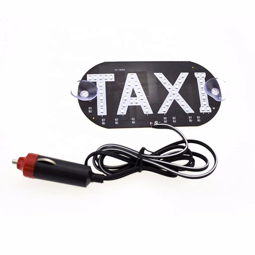 12V Taxi Led Car Windscreen Cab indicator Lamp Sign Blue LED Windshield Taxi Lighting Lamp Source Auto Inside Signal Lights