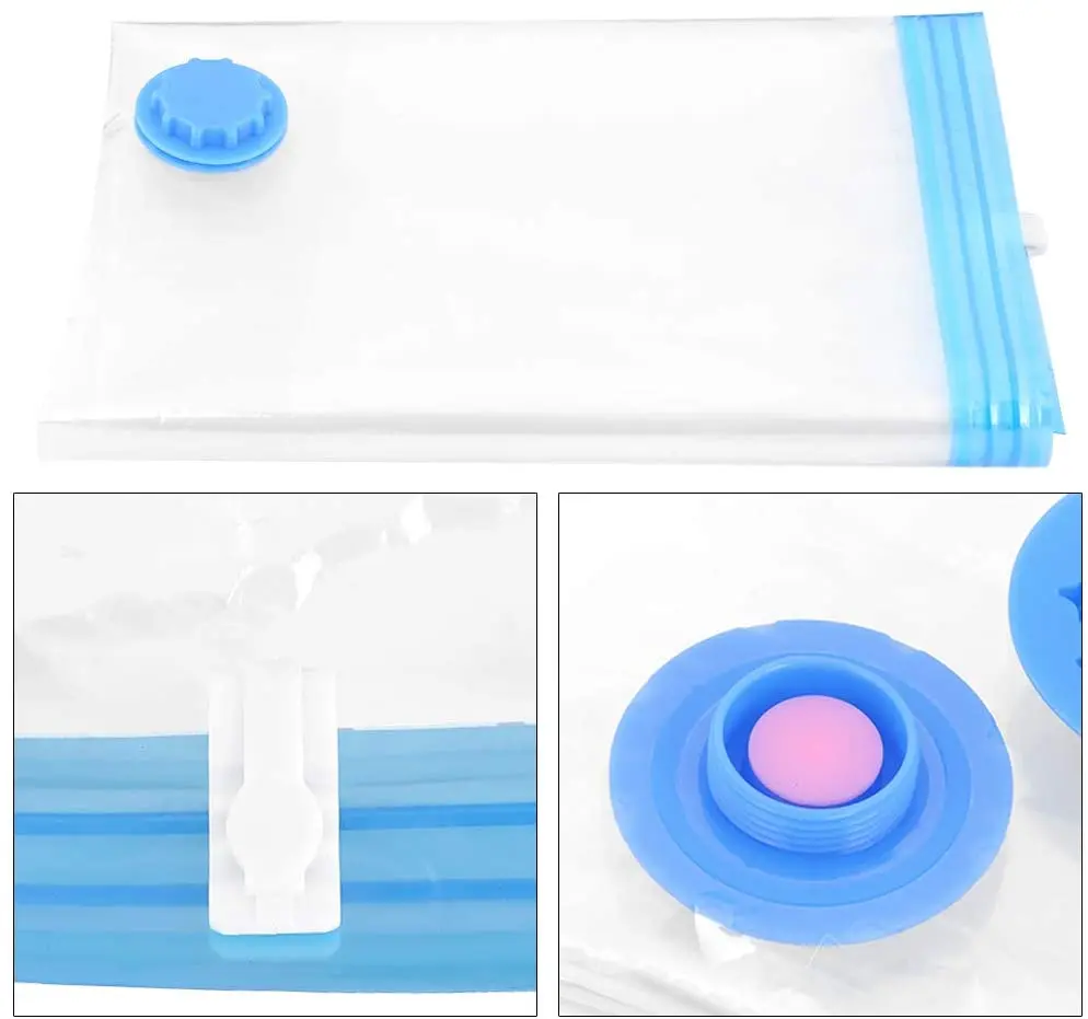 High quality saving 80% space vacuum compressed bag portable travel reusable vacuum storage bags