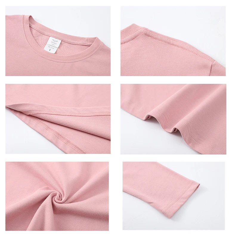 Blank Plain 100% Cotton Long Sleeve T Shirt Wholesale Custom High Quality Men Women Casual Tshirts with Logo Custom Logo Printed