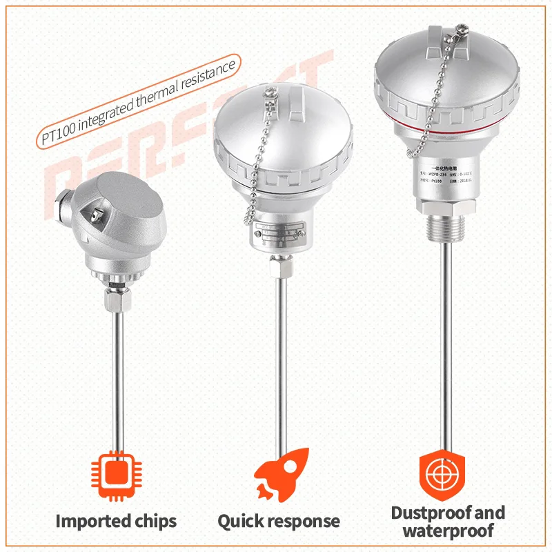 Industrial temperature transmitter for thermocouple power plant Temperature probe type k thermocouple sensor