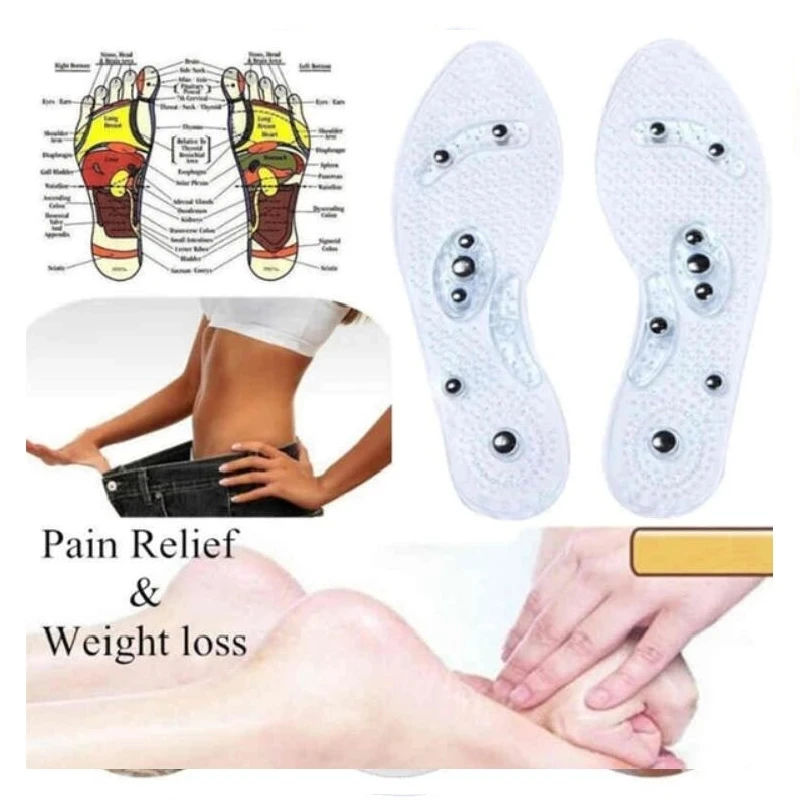 Magnetic Therapy Insoles for Slimming Weight Loss Foot Massage Health Care Shoes Mat Pad Massaging Insole