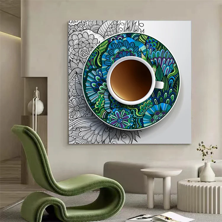 Islamic National Features Plates Decor Painting Pictures 3D 5D Canvas Painting For Home Living Room Dinning Room Bedroom