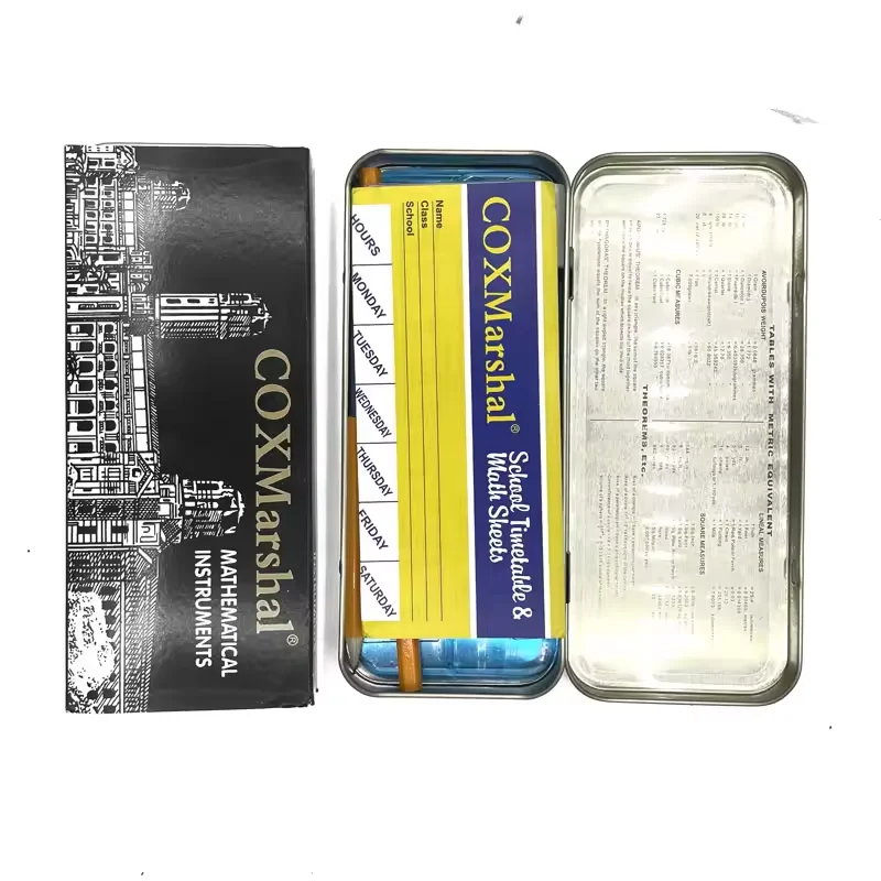 The Cox Marshal Branded Math Mathematical Instruments Geometry Compass Set Produced in Ningbo