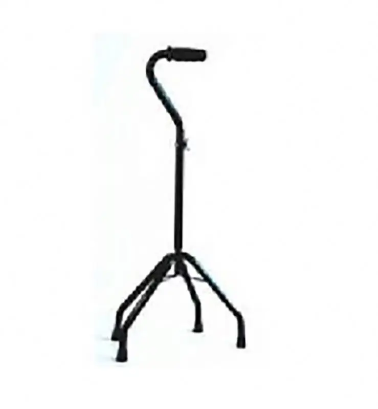 Light weight Ergonomic Handle Adjustable  Quad Walking Cane Quad Stick for disabled  and elder walking aid Stick With Large Base