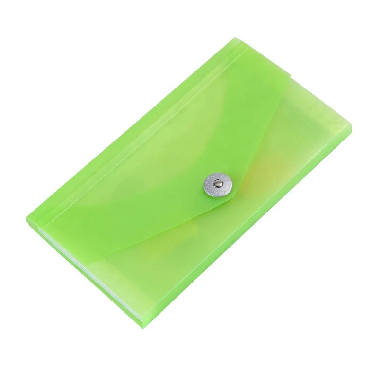 
Wallet Foldable Paper Expending A5 Plastic with Button Expanding File Folder 