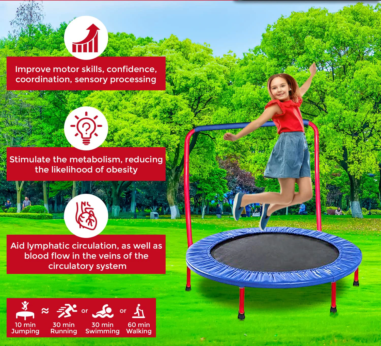 Manufacture price jumping fitness equipment jumping bed with high quality