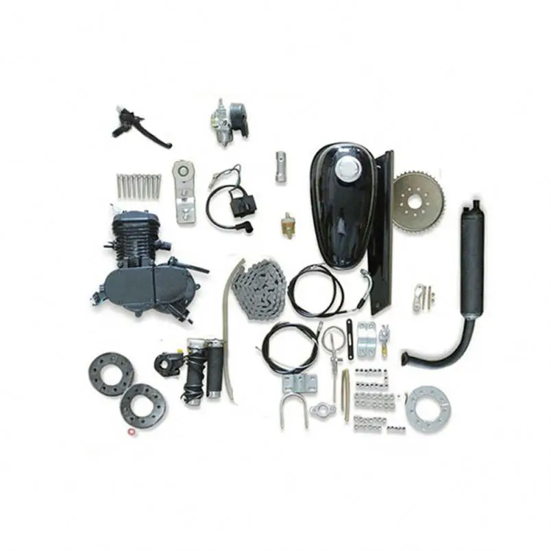 
Scooter 48cc 49cc 50cc 60cc 66cc 80 cc 2 two stroke gas bike engine motorized bicycle 80cc kit 