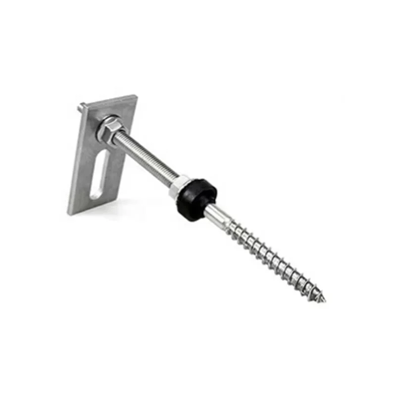 Solar Mounting Hanger Bolt M10 Stainless Steel 304 Double End Screw Hook Bolt for Solar Mounting System on Tin and Wooden Roof