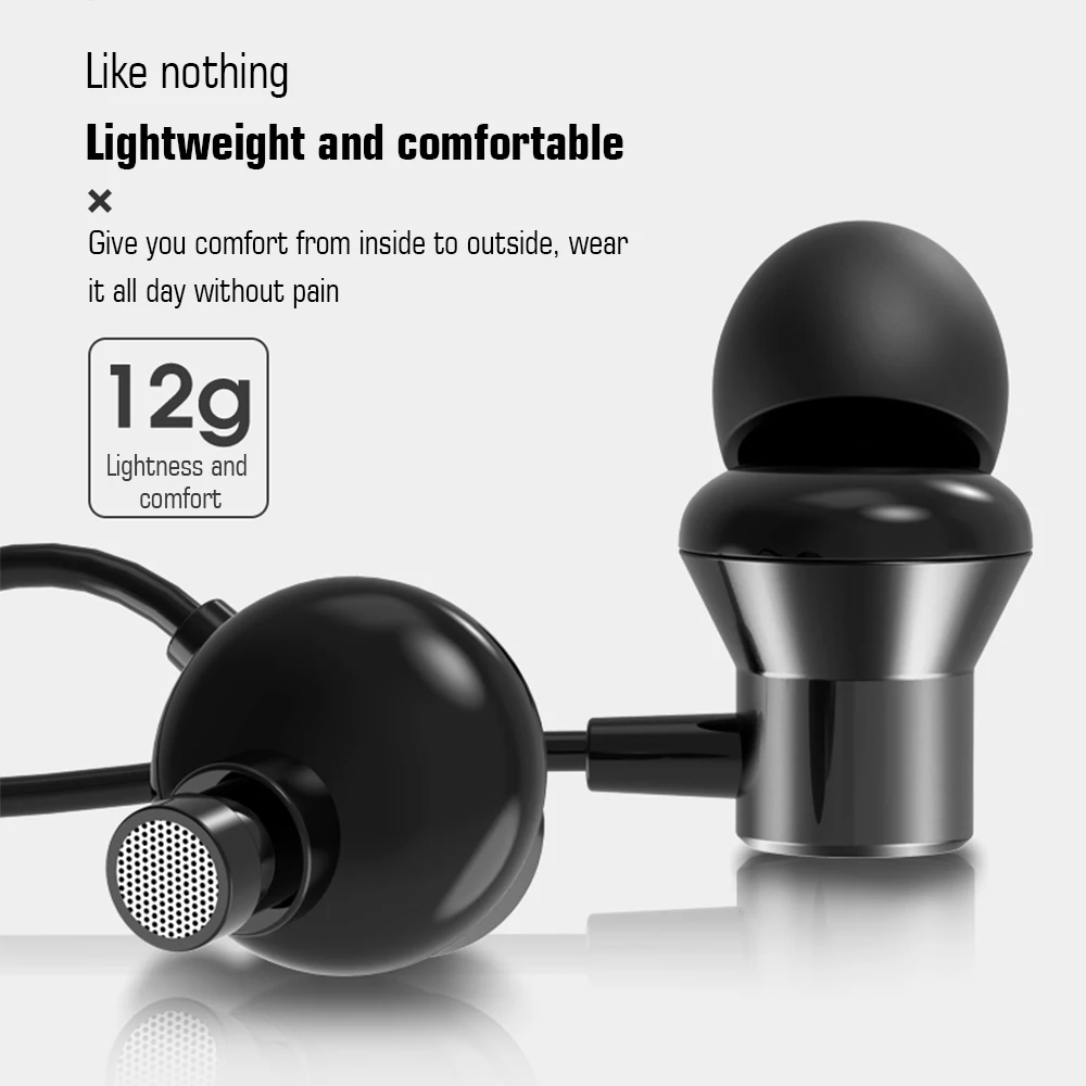 Проводные наушники для Lenovo HF130 басовый звук спортивные наушники-вкладыши с микрофоном iPhone Samsung MP3