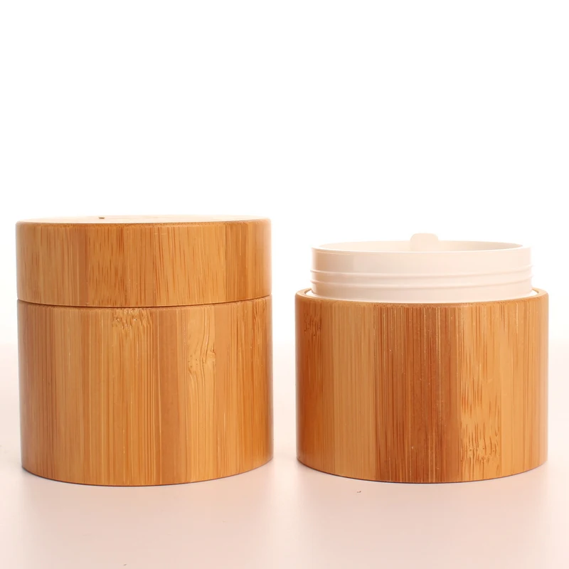 150 г красивая Косметическая банка, пластиковая упаковка для ухода за кожей, Бамбуковая косметическая упаковка, банка для крема для лица, контейнер