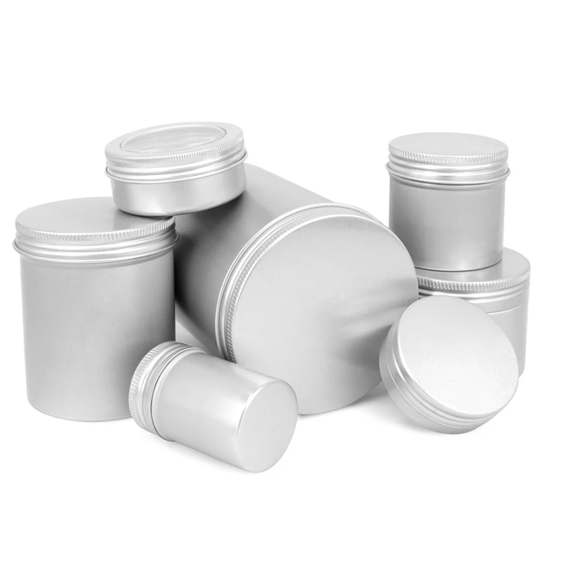 Черный Цветной алюминиевый оловянный контейнер пустой бальзам для губ алюминиевая металлическая банка табака жестяная оптовая продажа