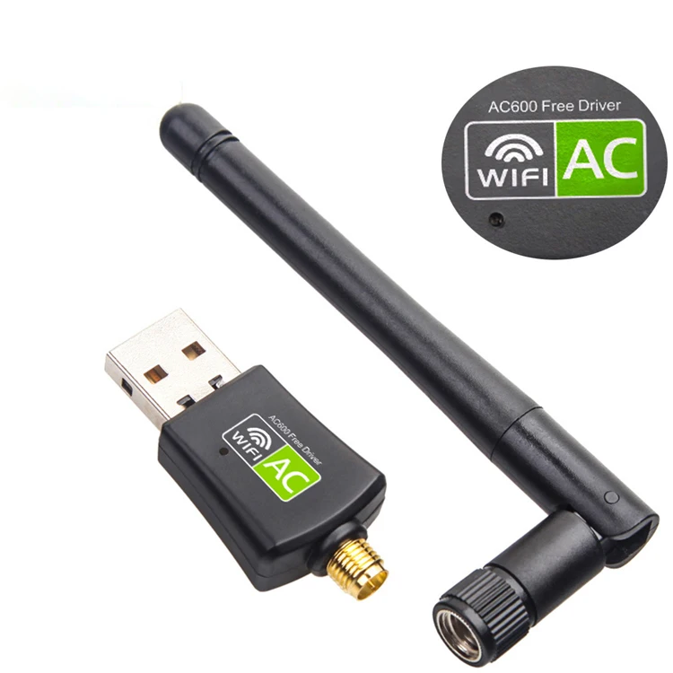 Dual Band 2.4G&5.8G Realtek Rtl8811 Free Driver Wifi Adapter 600Mbps Dual Band Adapter Wifi 5G Wifi Adapter For PC