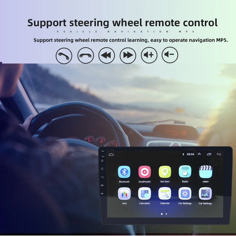  top selling 10.1 inch android system tape radio mp5 player for