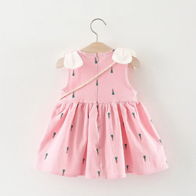 
cotton baby kids girls cotton floral pattern cool fashion smocked little girls kid infant dress suit 