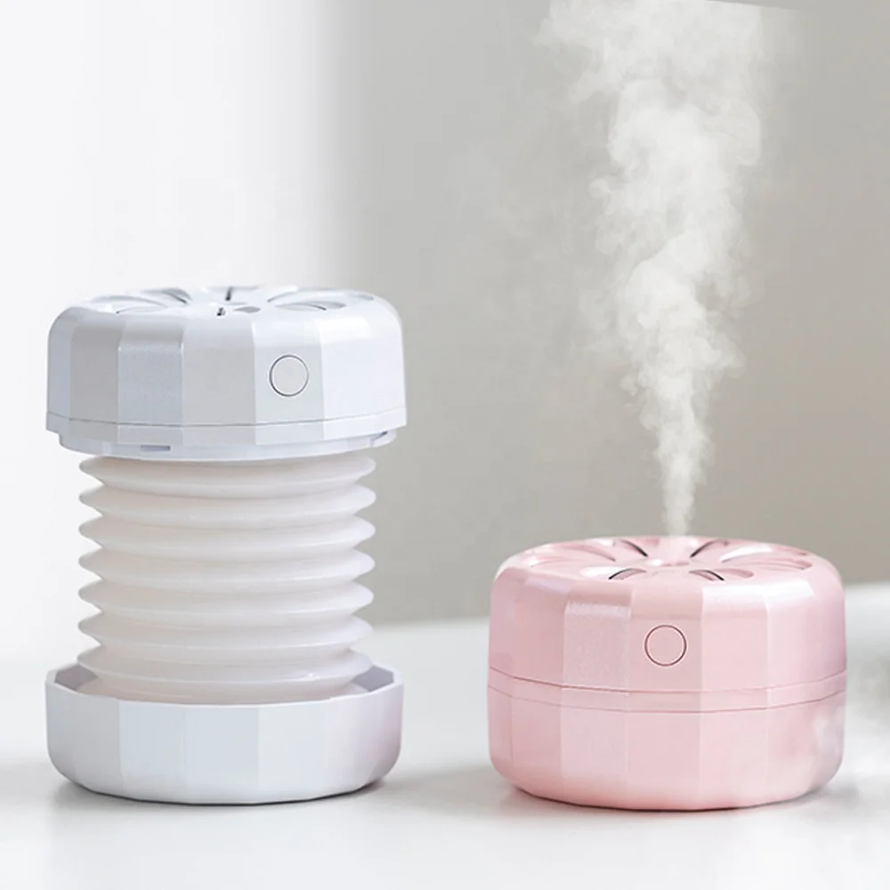 New Unique Innovative Products 2020 Plastic Bottle Portable Usb Mini Air Humidifier With LED Changing Color Light