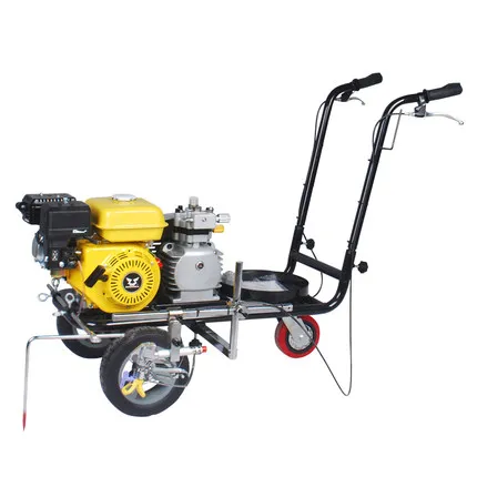 Double spray gun sprayer Hand Push cold paint airless plastic road line marking machines