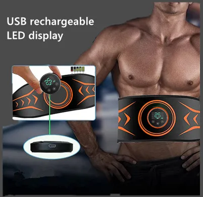 2024 new private   Ab Stimulator Belt Muscle Toning Waist Trimmer Equipment Abdominal for Men & Women Abs Fitness Belt patent