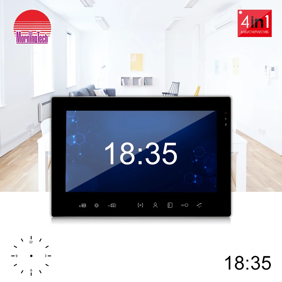 commax video door phone 7inch color AHD door bell with cmos 1.3MP camera