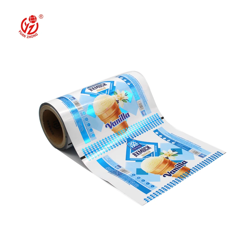 Popsicle Wrappers Bag Packaging For Ice Cream Bar Pet Pe Opp Al Vmcpp Food Packaging Laminated Plastic Film Roll