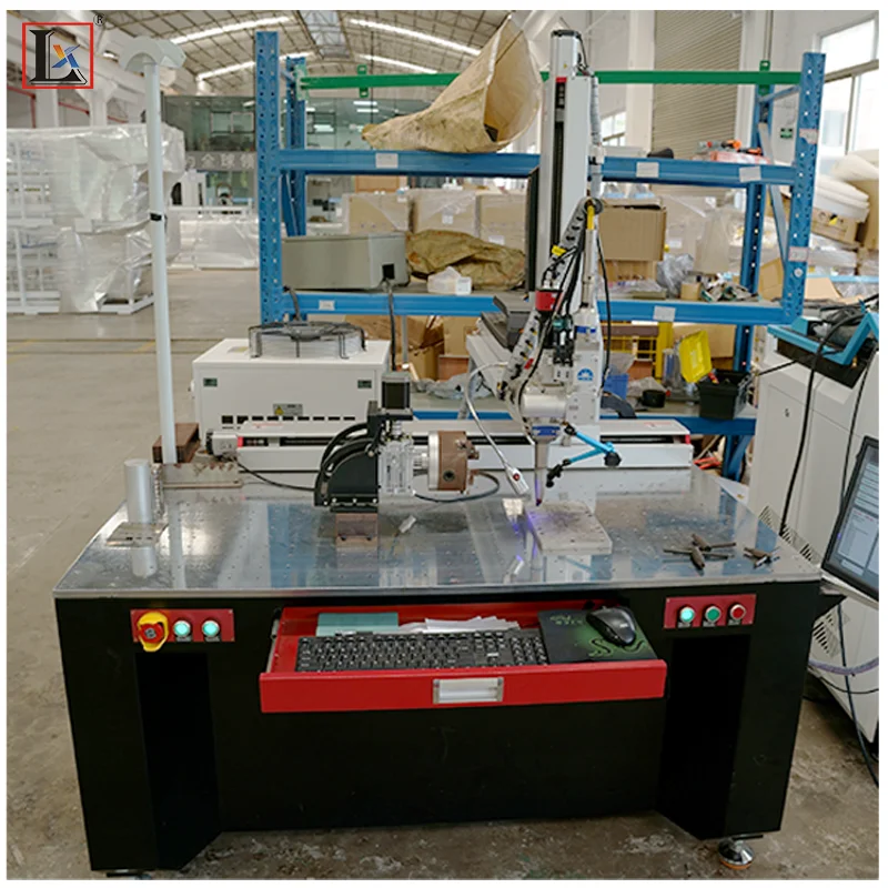 New product 1000W 2000W 3 axis 4 axis 5 axis  fully automatic metal steel platform cnc fiber laser welding machine