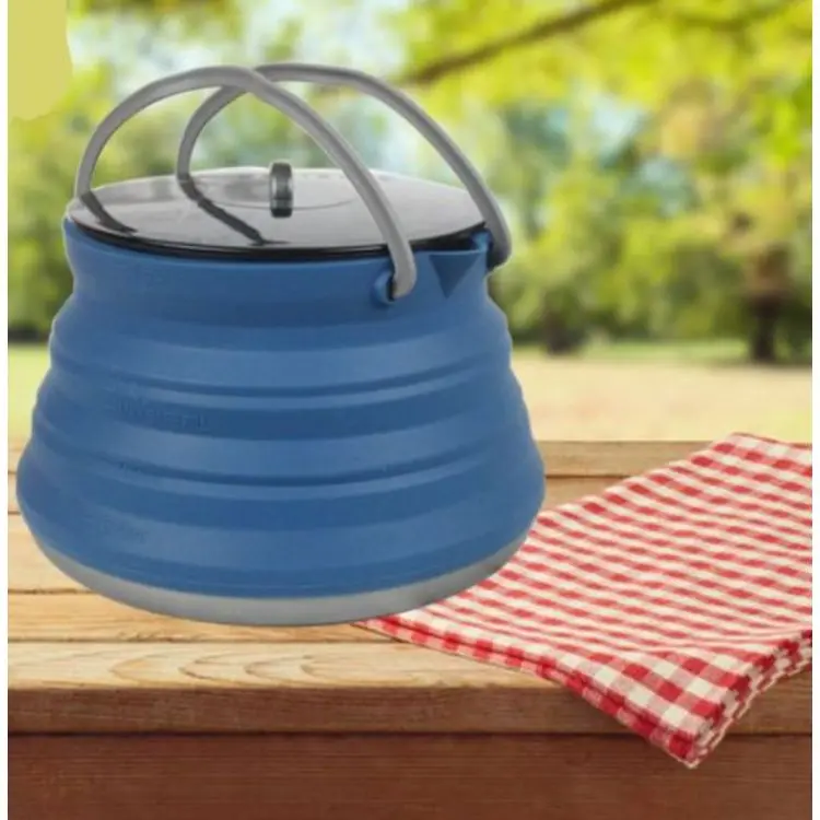 Easy Carry Portable Drinking Foldable Silicone Folding Cup Collapsible Bottle Water Kettle