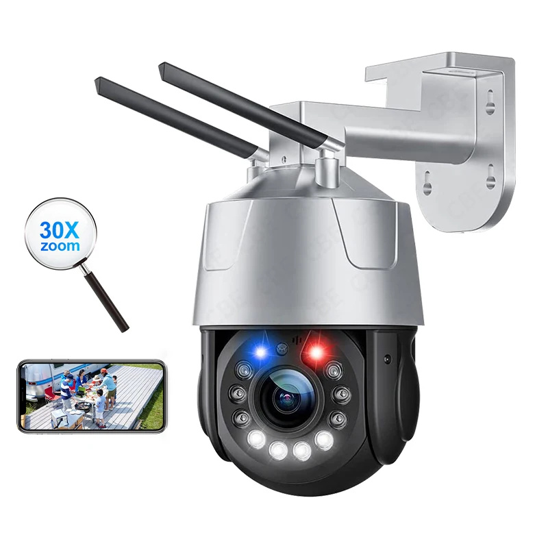 Security Seguridads Auto Tracking Optical Zoom 5MP Outdoor 30X ZOOM Speed PTZ Security Surveillance IP POE Dome CCTV Camera