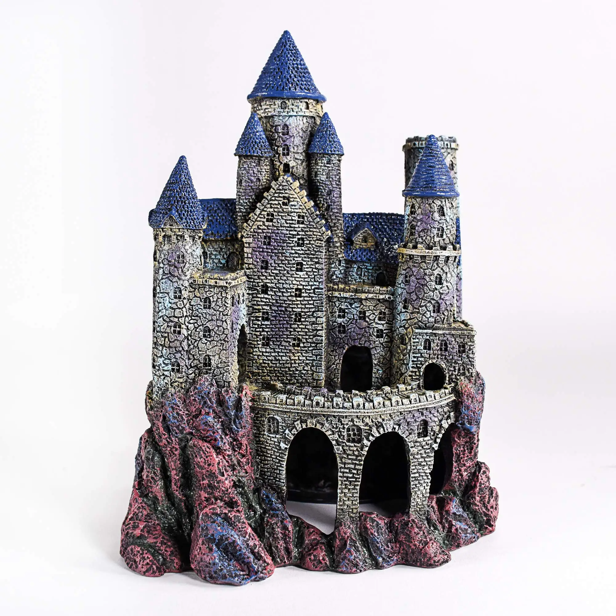 Custom Fish Tank Accessories Resin Wizard Castle for Aquarium Decoration