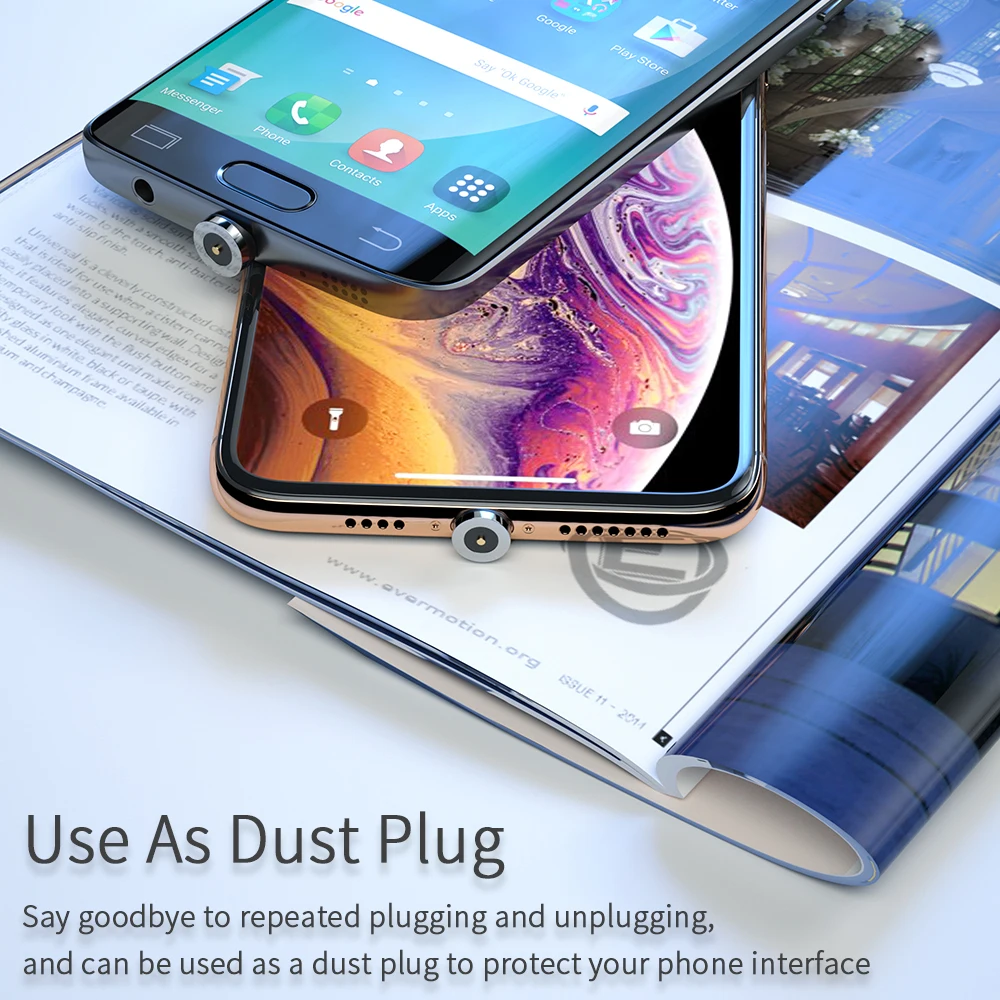 Новые продукты 3 в 1 светодиодный магнитный USB-кабель Быстрая зарядка Type C