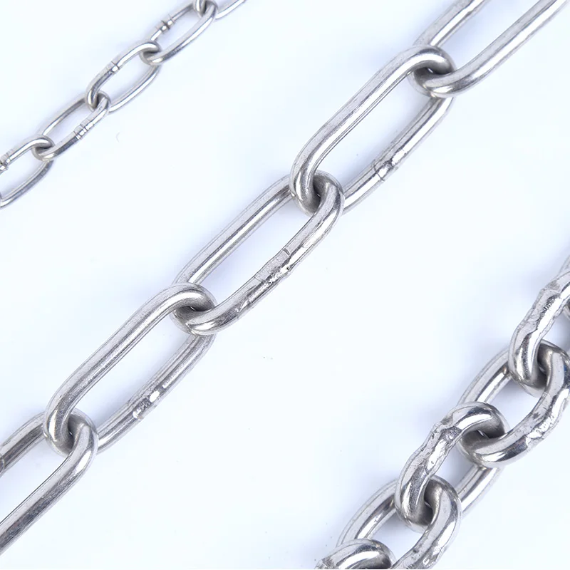 wholesale on stock customized Stainless Steel Long Round Link Chain DIN763