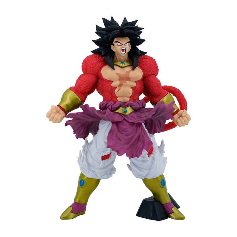 32cm Dragon Balls PVC collection model toy Super Saiyan Dark version Broly action figure for gifts