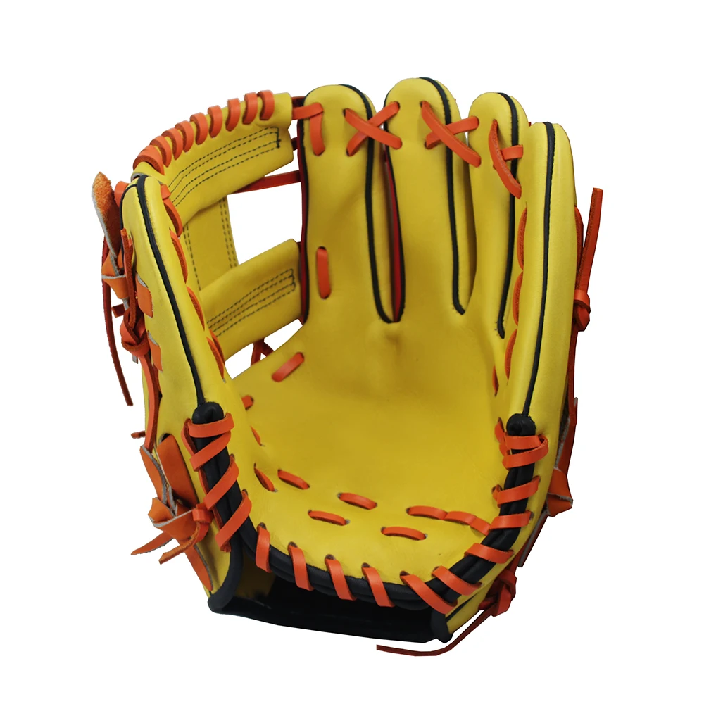 Custom Design Hot Sale Baseball Fielding Glove Cowhide/Kip Leather Baseball Fielding Gloves Softball American Adult Baseball Tra