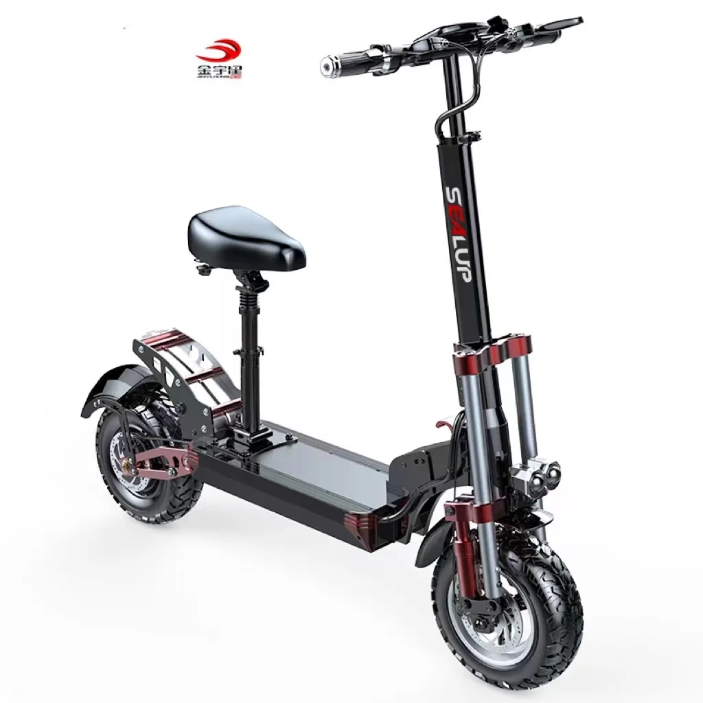 SEALUP Q22 ADULT ELECTRIC SCOOTER FRONT AND REAR SHOCK ABSORPTION 60 MILES LONG DISTANCE ELECTRIC SCOOTER FOLDING AND WATERPROOF