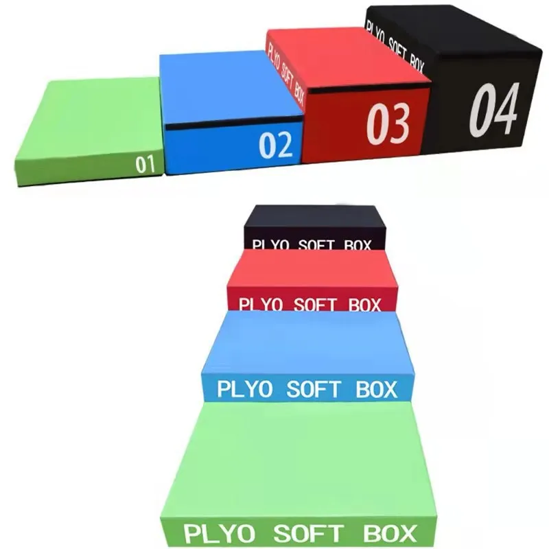 High Quality Fitness training Gym soft plyometric boxes set plyo box